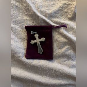 Diamond cross pendant